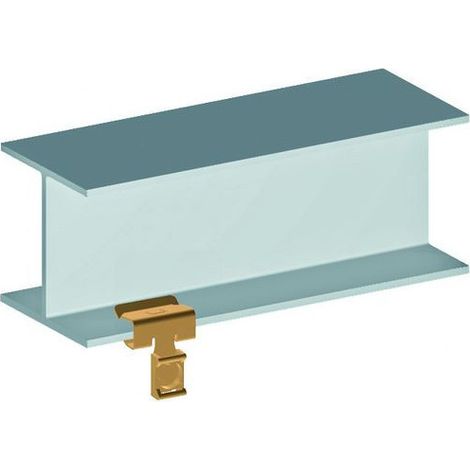 Attache bord de tôle, capacité plat de 4-8 mm, pour colliers 7mm. 25 pièces. (861037)