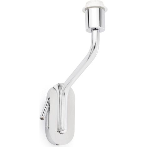 Faro Eterna - Lampe de lecture murale intérieure à 1 lumière chrome - abat-jour non inclus, E27 (1/2)