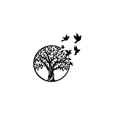 Tree Life Décoration murale en métal Arbre de vie à suspendre pour intérieur ou extérieur, jardin, maison, chambre à coucher, salon (49 cm)
