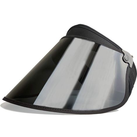 Casquette à visière solaire avec écran polarisé HD, protection anti-UV, bandeau anti-transpiration ajustable, idéale pour les activités de plein air : golf, tennis, plage, pêche, voile, bateau, kayak, (1/5)