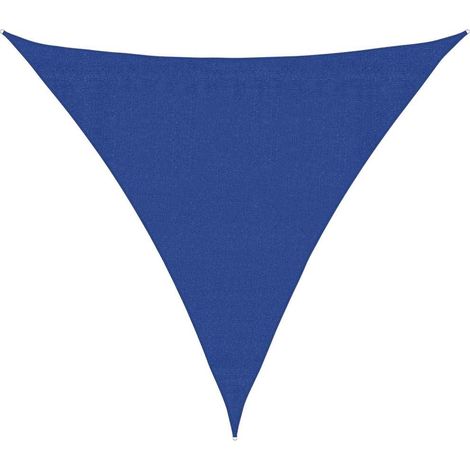 Sunshade Sail 160 g/m² Triangular Blue 3.6x3.6x3.6 m HDPE vidaXL