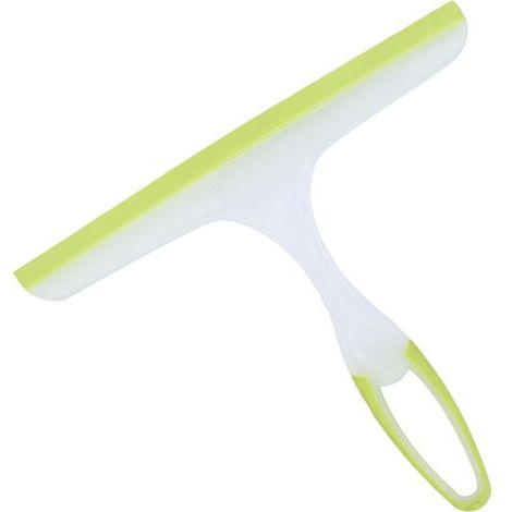 1Pcs Raclette Silicone Vitre,Raclette pour Douche,Raclette Salle De Bain,Raclette Vitre Douche,Raclette Polyvalente pour Fenêtre,pour Miroir, Salle de Bains, Fenêtre,Sol,24 21cm,Vert (1/5)
