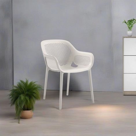 Poltrona design Atra colore grigio bianco (1/4)