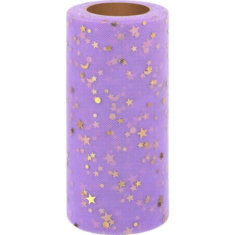 Jupe de Table Pailletée Lavande en Polyester Légère et Décorative pour Décoration de Table Mariage et Fête Élégante (1/5)