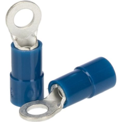 Cosses à œillet RS PRO, Isolée, Bleu, 2.5mm², M3.5, 6.6mm