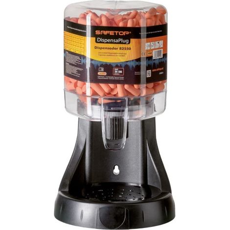 Dispensador con 250 pares de tapones auditivos SNR 36dB SAFETOP DisPlug (1/3)