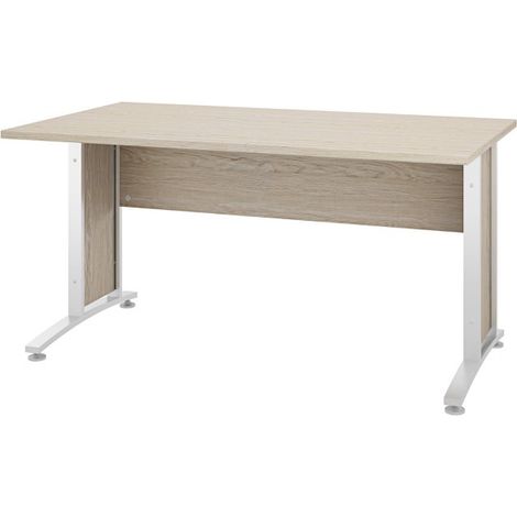 Schreibtisch aus weißer Eiche cm 150 x 80 x 74 h