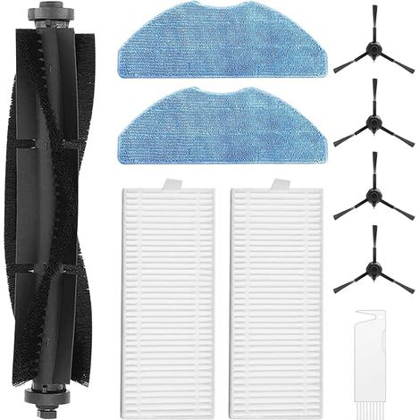 Kit d'accessoires pour 360 S8, S8 Plus, pour 360 Botslab S8 Plus, pour Rowenta X-plorer Serie 75 S+ RG8597W, pour EZVIZ RE4 / RE5 Plus Robot Aspirateur Pièces de Rechange (1/4)
