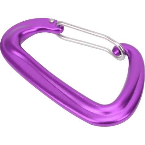 Mousqueton en aluminium robuste pour hamac, équipement de camping et balançoire de jardin - Violet (1/5)