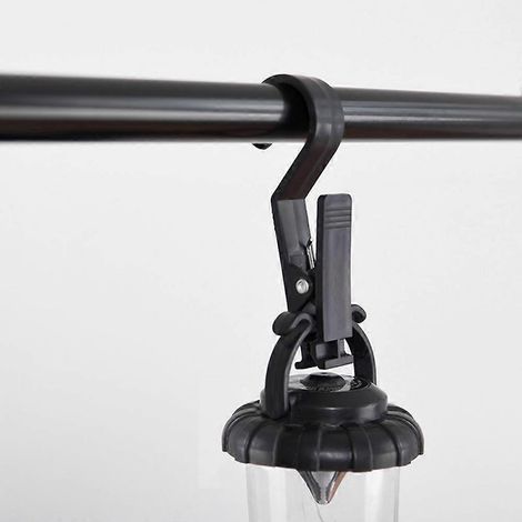 Lot de 4 accessoires de suspension faciles à utiliser et durables pour tentes d'extérieur : pinces, crochets et outils antidérapants portables pour fixation de tissu. (1/5)