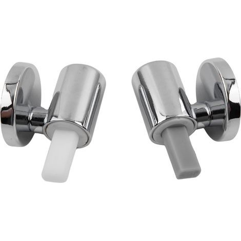 Lot de 2 Kit de Fixation pour abattant WC Traditionnel et Contemporain avec charnières à Fermeture Douce à dégagement Rapide, Charnières de Fixation supérieure, Kit de Remplacement pour WC