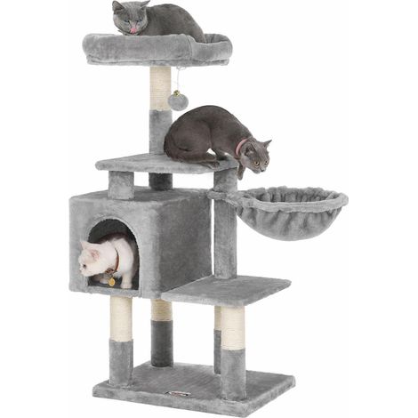 Rascador para gatos gris claro de 110 cm (1/5)