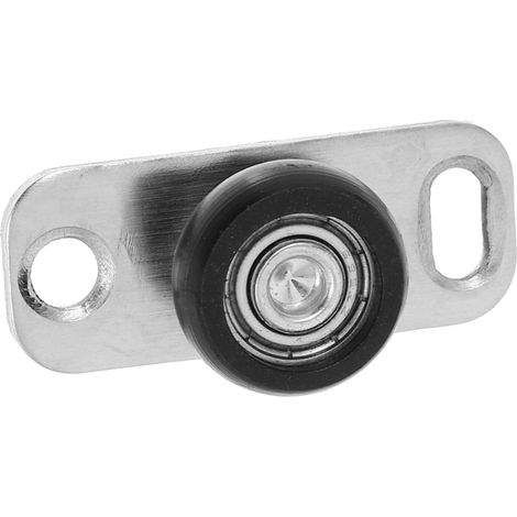 Guide de sol pour porte en verre inox, argenté (1/5)