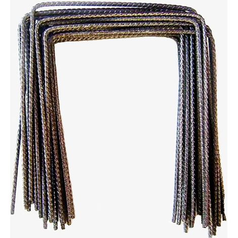 Direct Filet – Lot de 100 agrafes métal 20x20x20cm – Fixation pour sol mou – Pointes biseautées pour installation facile – Accessoires paillage et géotextile