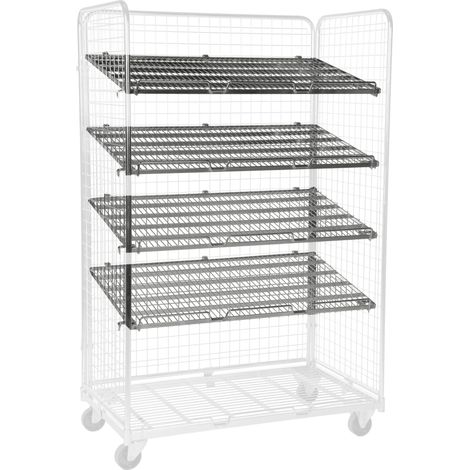 Kongamek Gitterboden schräg verzinkt 1200x800x20mm als Zubehör für Gitterwagen