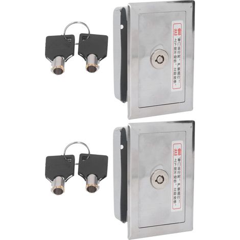 Scatola universale per interruttore a chiave in acciaio inox, kit accessori per porta, 2 pezzi -Crezuo