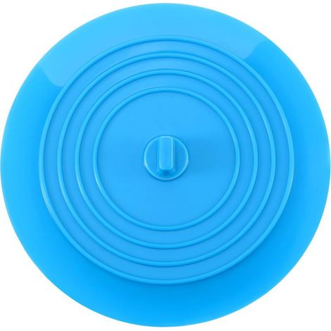 Silicone évier Passoire Filtre à Evier de Cuisine pour Cuisines, Salles de Bains et Blanchisseries 6 Pouce (Bleu) (1/5)