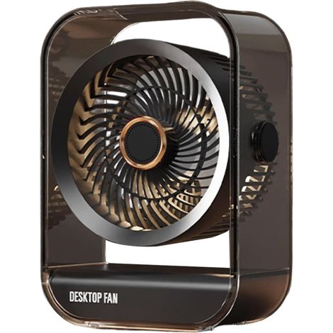 Ventilatore da tavolo USB, ventilatore da scrivania sempre funzionante con Turbo Stroom, potente ventola di raffreddamento Draagbare per camera dei bambini, dormitorio universitario, cucina, campeggio (1/5)