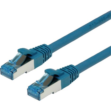 Value 21.99.1950 RJ45 Patchkabel CAT 6a S/FTP 0.50 m Blau 1 St.