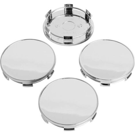 – Cache moyeux 69mm – Lot de 4 capuchons de centre de roue – Compatible BMW – Diamètre extérieur 68.5mm – Chrome (1/5)