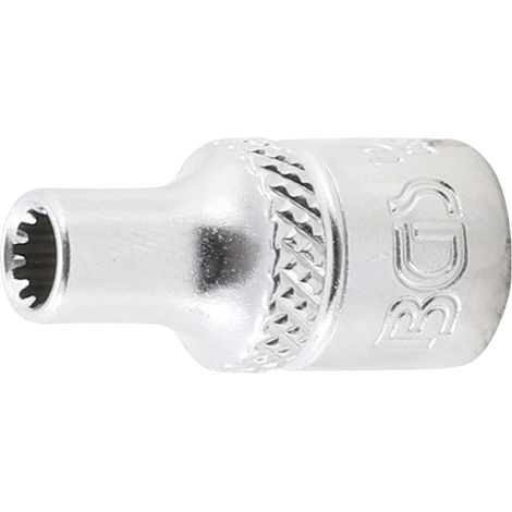 BGS Steckschlüssel-Einsatz Gear Lock Antrieb Innenvierkant 6,3 mm (1/4") SW 4 mm - 10104