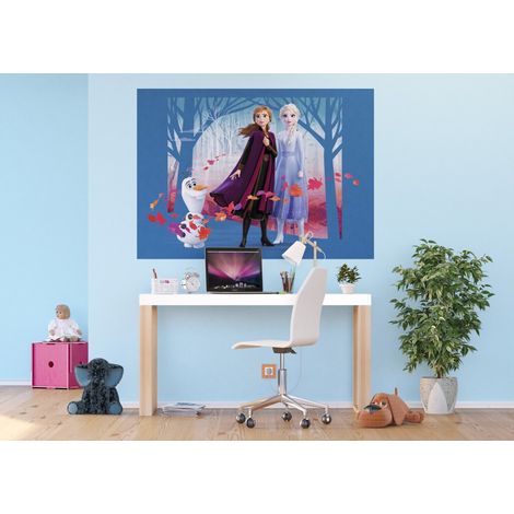 Poster Intissé - Disney La Reine des Neiges 2 - modèle Vent d'automne 155 cm x 110 cm (1/3)