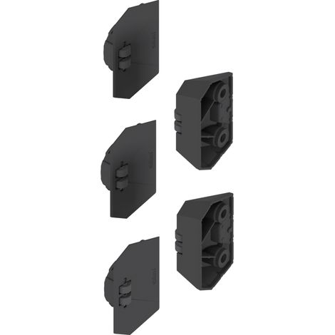 Blum REVEGO duo Streifschutz für Frontdicken ab 23 mm, schwarz