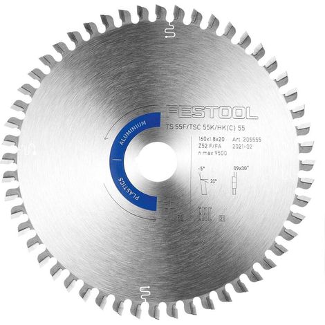 Festool 205555 Saw Blade HW 160x1,8x20 F/FA52