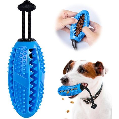 Ecleanfy - Jouet à mâcher pour chien - Matière caoutchouc - Durable - Bleu - À mâcher - Convient aux chiens de taille moyenne et aux chiots (1/5)