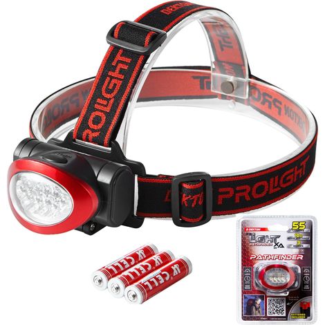 Dekton LED Head Torch Headlamp Light 55 Lumens 10M Range With AAA Batteries (1/5)