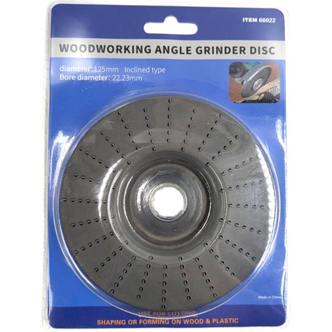 DISCO PER SMERIGLIATRICE ANGOLARE PER LEGNO 125 MM - FORO 22,23 MM - DISCO LAMPONE