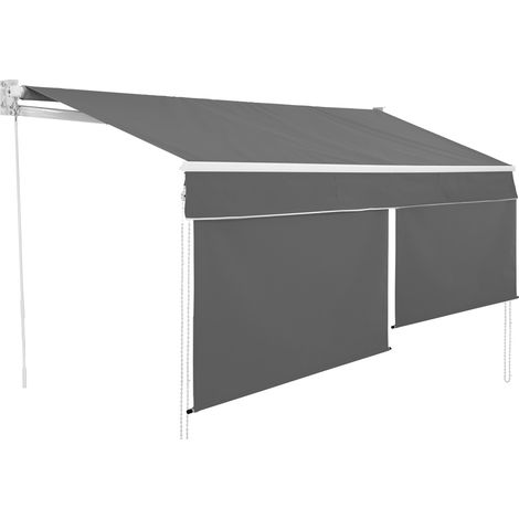 Tenda manuale 3x2 M grigio antracite con mantovana H.1,50 M (1/5)
