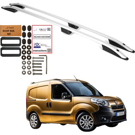 Barras de techo FIAT DOBLO CORTO DESDE 2010-2022 Aluminio Resistente (1/5)