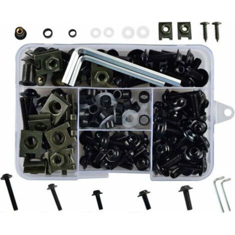 177 Pieces/Set CNC Aluminum Motorcycle Fairing Bolts and Nuts Kit Windshield Fairing Fixing Clips Universal Body Screws (1/5)