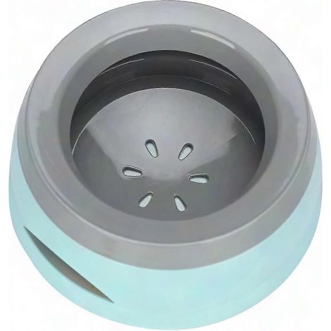 Bol flottant pour animaux - Gamelle anti-débordement, anti-étouffement, sans éclaboussures pour chiens et chats, bleu, design stable (1/4)