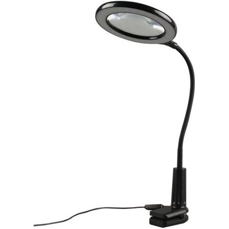 Vtizikl Loupe à clip optique haute puissance avec lumière LED 5 fois haute définition lecture lecture lecture loupe miroir lampe de table (1/5)