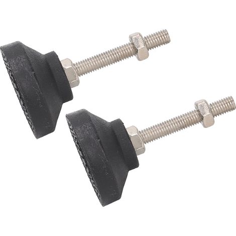 2 Pièces Pieds de Meuble Pivotants Réglables, Supports Nivellement pour Table et Chaise, Coussinets de Nivellement D50xM8x50 (1/5)