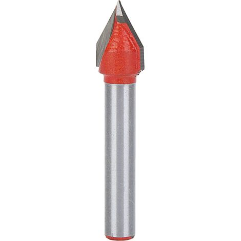 Fraise à rainurer en V 3D 6x10 mm (1/4") pour le travail du bois et la gravure CNC à 60°