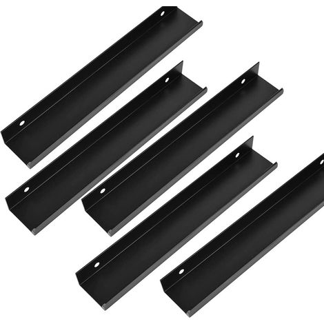 5 tiradores para armarios, tiradores para muebles, cajones, armarios y alacenas de cocina, longitud total 500 mm.