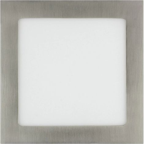 Pannello Downlight LED 15W Quadrato SuperSlim Foro 180x180mm Argento 6000K Bianco Freddo (1/5)