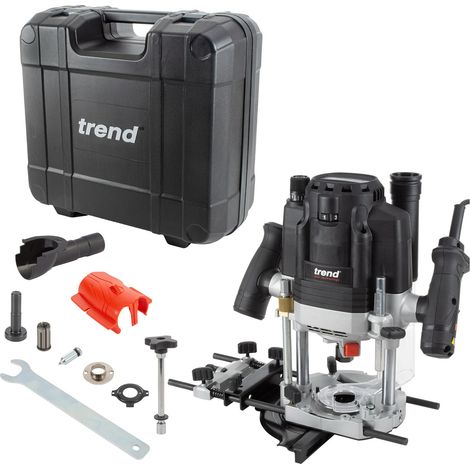 Trend T8EK 240V 1/2in Router 80mm Deep Plunge Cut 2200W Router Table Compatible (1/5)