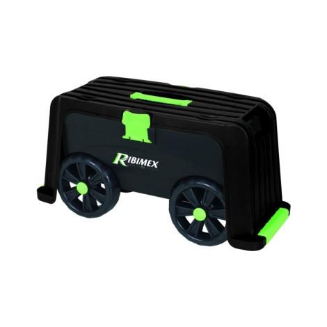 Ribimex – Agenouilloir et banc de jardin sur roues – Chariot convertible 4 en 1 – Mousse antiglisse – Charge max. 100Kg – Dimensions L 58,7 x P 24,3 x h 27,5 cm (1/10)