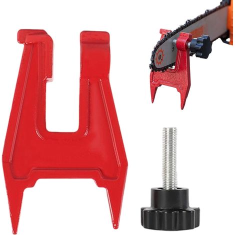 Étau de souche pour scie à chaîne, équipement d'affûtage de tronçonneuse, outil d'étau de guide de classement, accessoire de tronçonneuse d'extérieur robuste, pour l'exploitation forestière, la cour (1/5)