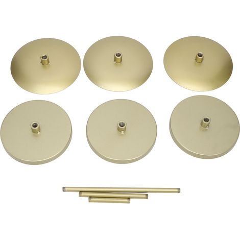 Porte-Bougeoirs en Fer Antirouille à Double Face pour Salon, Bougeoir Pilier Doré, Lot de 2, Décoration de Table (1/5)