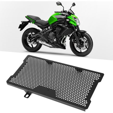 Griglia di copertura del radiatore in alluminio nero per Kawasaki ER6N ER6F 2012+