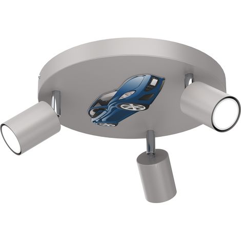 Plafonnier Luminex Fun 3 spots orientables GU10 gris