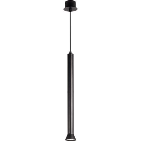 Lampada a sospensione in metallo verniciato Nero LILA Grande D6,6 cm (1/3)