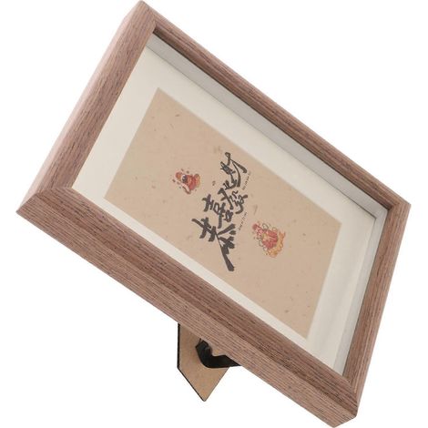 Cadre photo en bois style simple pour photo de 15 cm (6 pouces) idéal pour le bureau et la maison (1 pièce) (1/5)