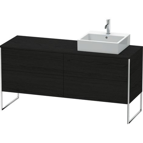 Duravit XSquare Meuble sous-lavabo sur console au sol, 4 tiroirs,