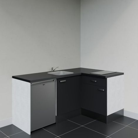 Kitchenette d'angle KA01L-PT électroménager inclus (1/4)